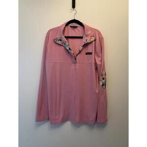 Simply Southern Polo Shirt Womens Adult XXL Pink Preppy Casual